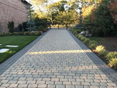 Stockport Paving Contractors Laying Cobblestones in Stockport